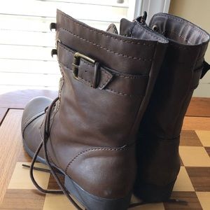 Brown Combat Boots